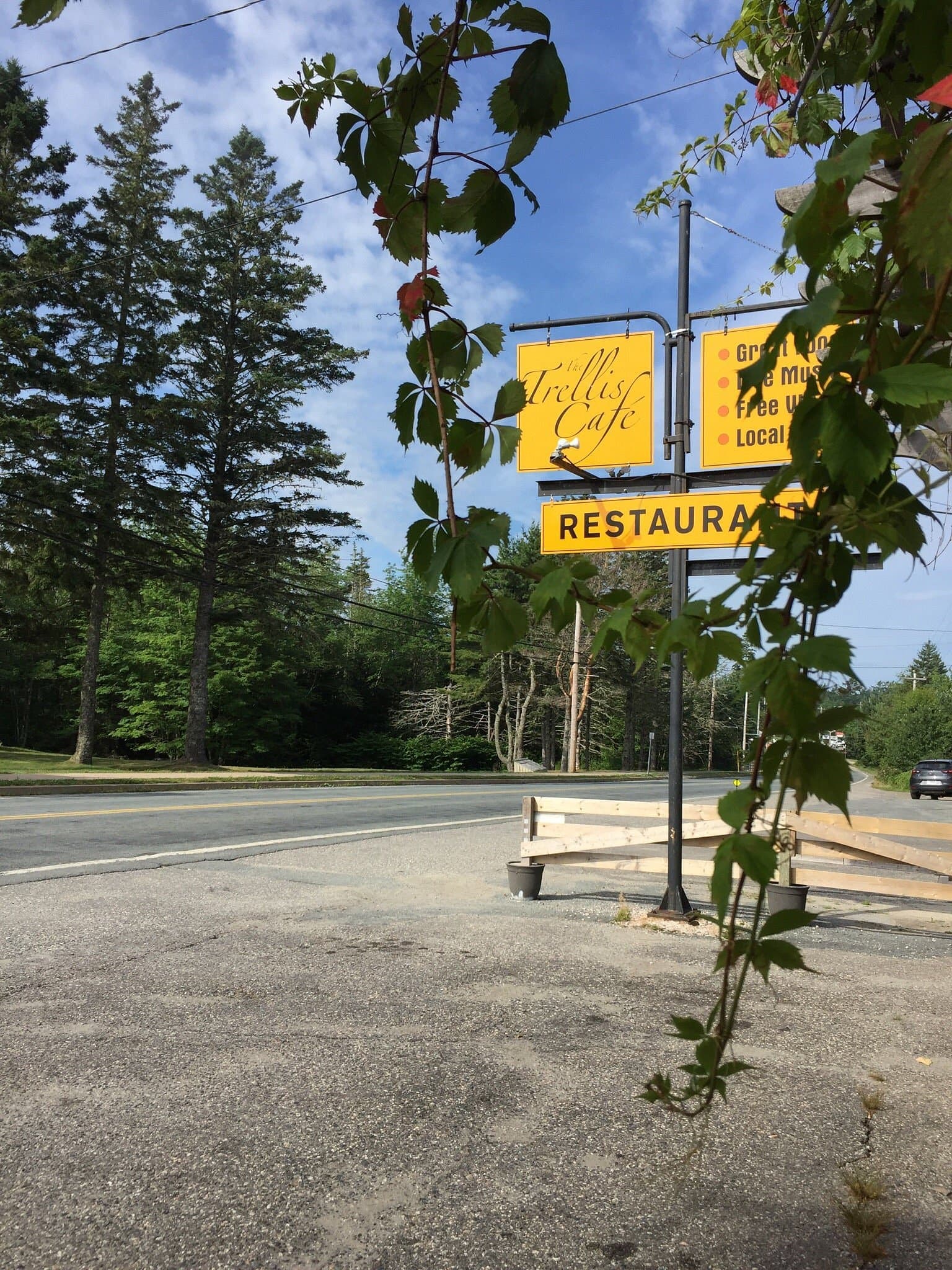 Historic Trellis Cafe sign